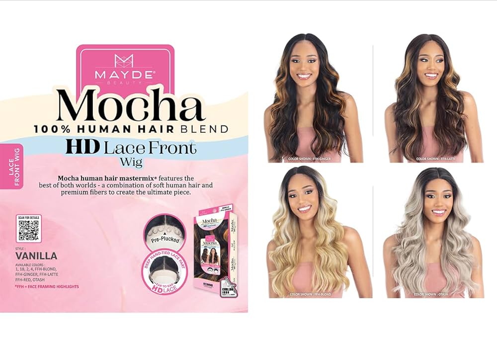 Amazon.com : Mayde Beauty Human Hair Blend Glueless HD Lace